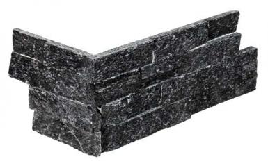 Stone panels Hoekstukken Black quartzite (40+20)x15