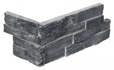 Stone panels Hoekstukken Black slate (40+20)x15